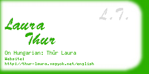 laura thur business card
